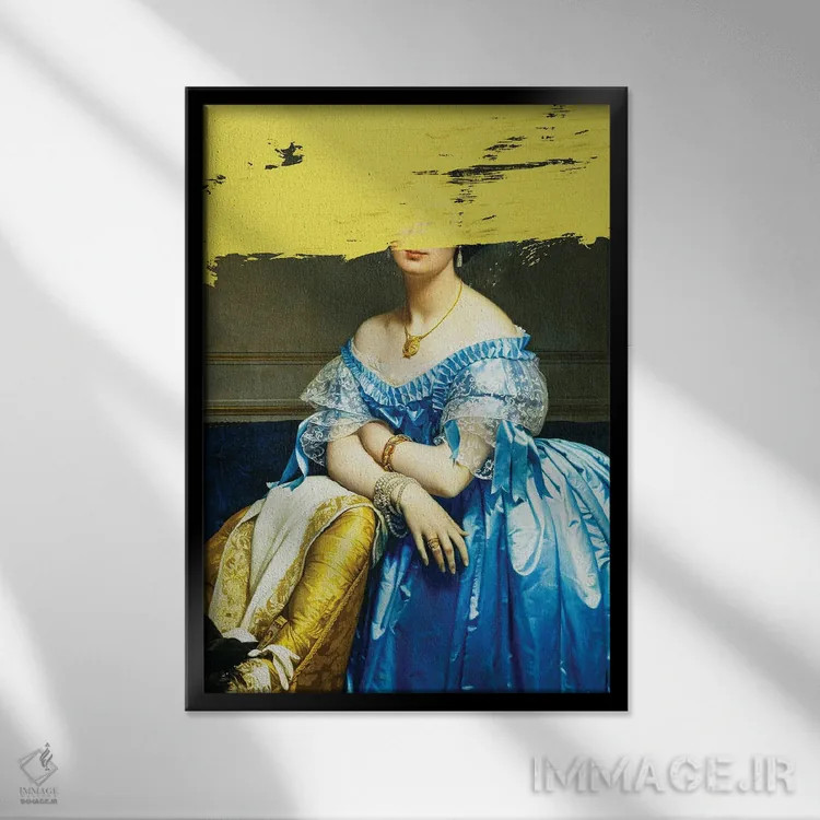 تابلو ظرافت ناتمام I اثر بونا فیدسا - نمای قابدار مشکی