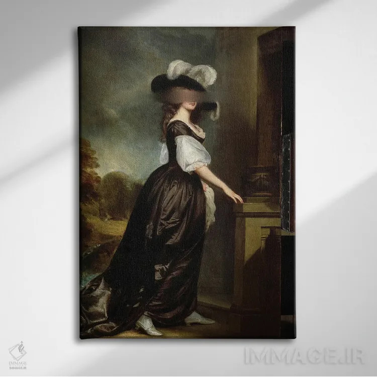 تابلو پرتره زن کلاسیک XXII اثر بونا فیدسا - نمای روبهرو روی دیوار