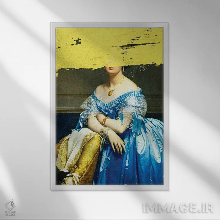 تابلو ظرافت ناتمام I اثر بونا فیدسا - نمای قابدار سفید