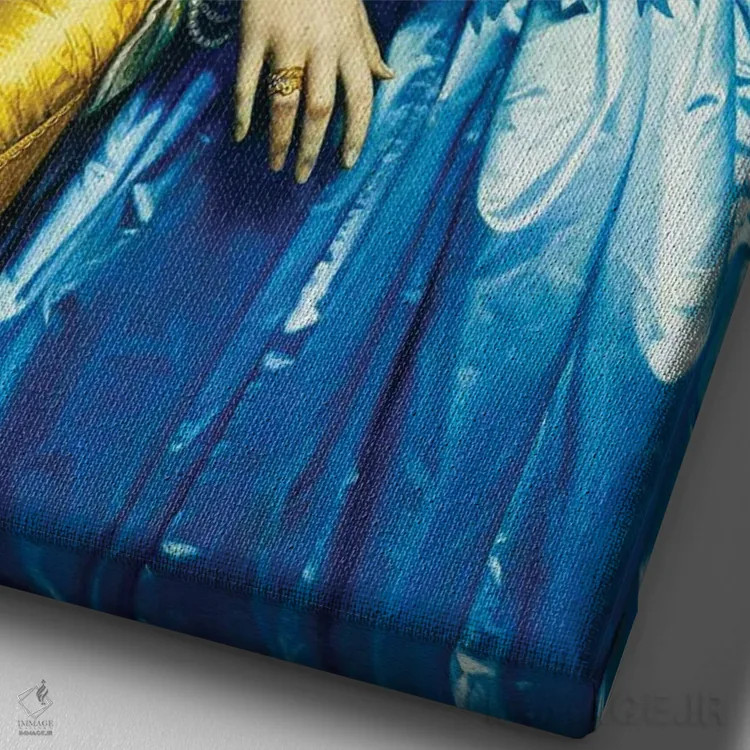 تابلو پرتره زن کلاسیک XIV اثر بونا فیدسا - نمای نزدیک بافت بوم