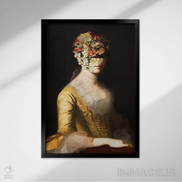 تابلو پرتره زن کلاسیک XXI اثر بونا فیدسا - نمای قابدار مشکی