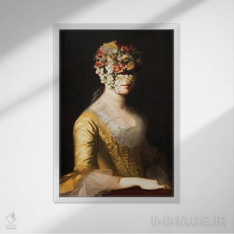 تابلو پرتره زن کلاسیک XXI اثر بونا فیدسا - نمای قابدار سفید