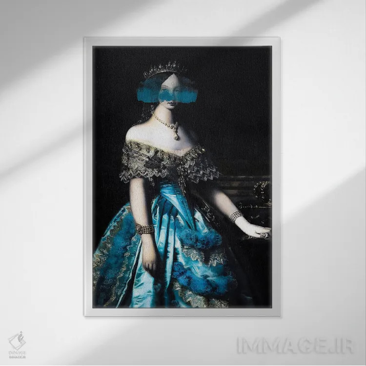 تابلو پرتره زن کلاسیک XIII اثر بونا فیدسا - نمای قابدار سفید