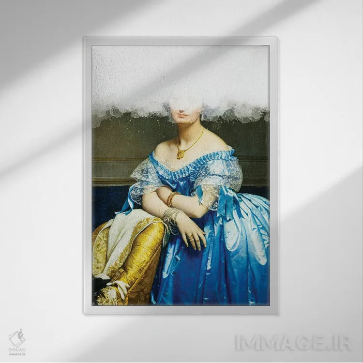 تابلو پرتره زن کلاسیک XIV اثر بونا فیدسا - نمای قابدار سفید