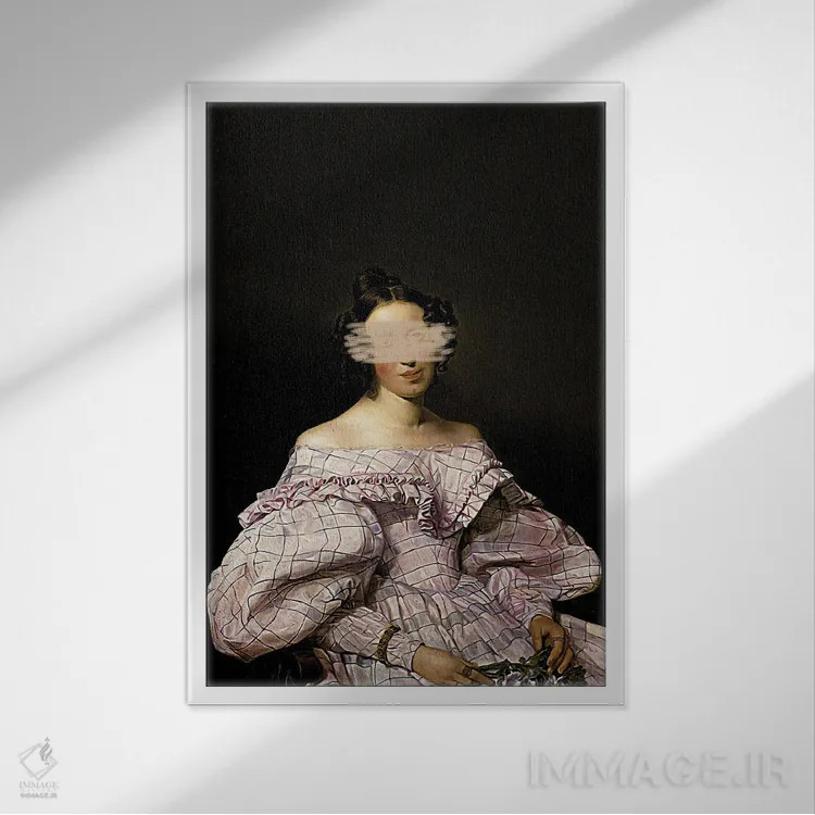 تابلو پرتره زن کلاسیک XXIV اثر بونا فیدسا - نمای قابدار سفید