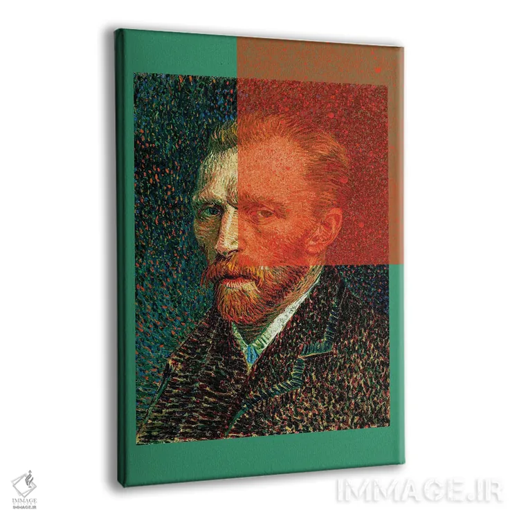 تابلو کلاژ پرتره ونگوگ XI اثر بونا فیدسا - نمای پرسپکتیو محصول