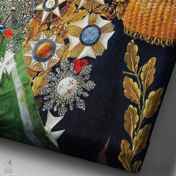 تابلو پرتره مرد سرباز کلاسیک VI اثر بونا فیدسا - نمای نزدیک بافت بوم