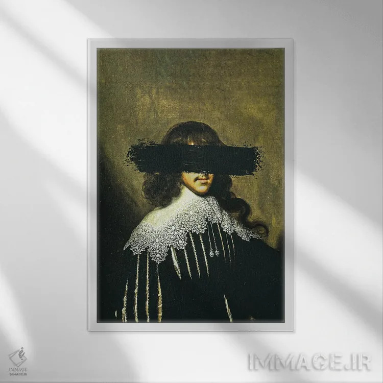 تابلو پرتره نجیبزاده اثر بونا فیدسا - نمای قابدار سفید