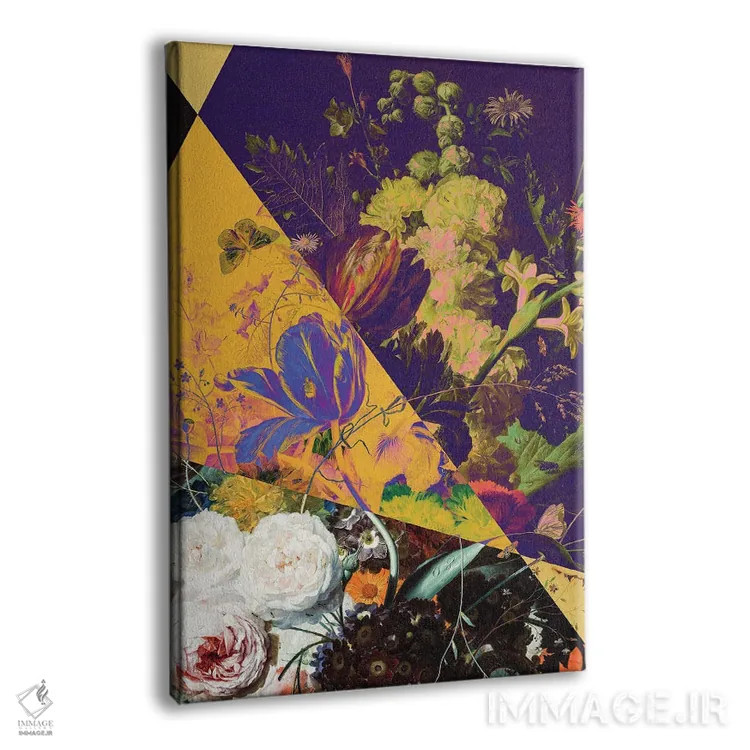 تابلو کلاژ گل سوررئال اثر بونا فیدسا - نمای پرسپکتیو محصول