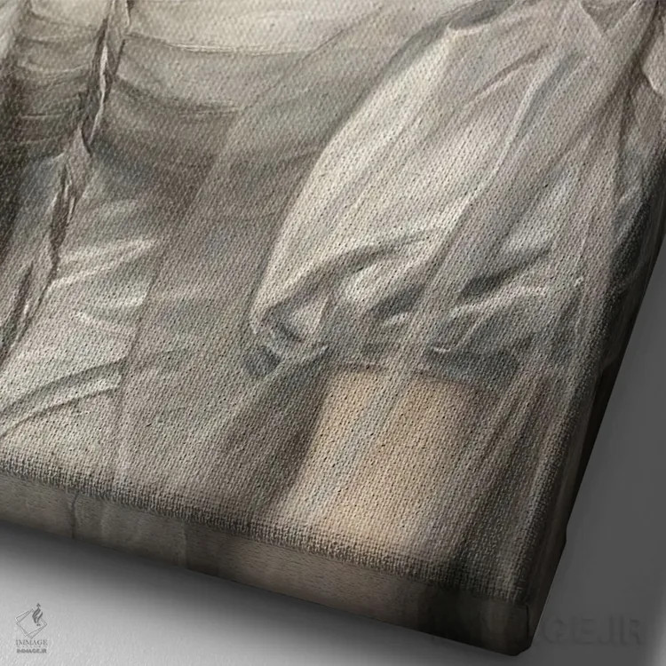 تابلو دیسکوی کلاسیک اثر بونا فیدسا - نمای نزدیک بافت بوم