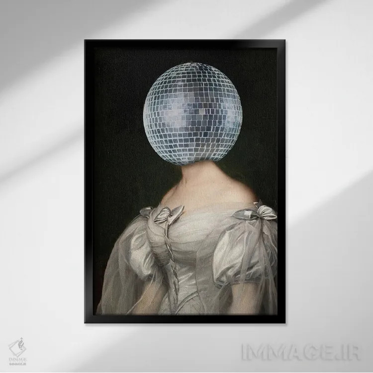 تابلو دیسکوی کلاسیک اثر بونا فیدسا - نمای قابدار مشکی