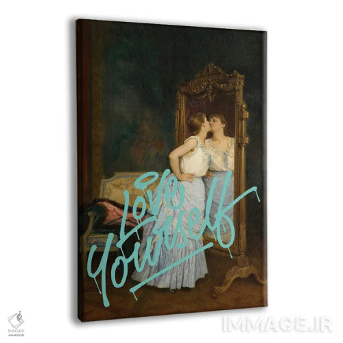 تابلو پرتره عشق به خود کلاسیک اثر بونا فیدسا - نمای پرسپکتیو محصول