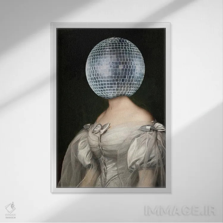 تابلو دیسکوی کلاسیک اثر بونا فیدسا - نمای قابدار سفید