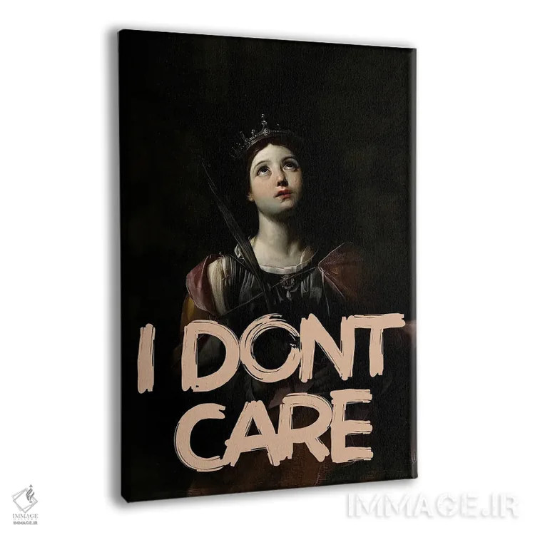 تابلو پرترهٔ دارک آکادمیا همراه با نقلقول اثر بونا فیدسا - نمای پرسپکتیو محصول