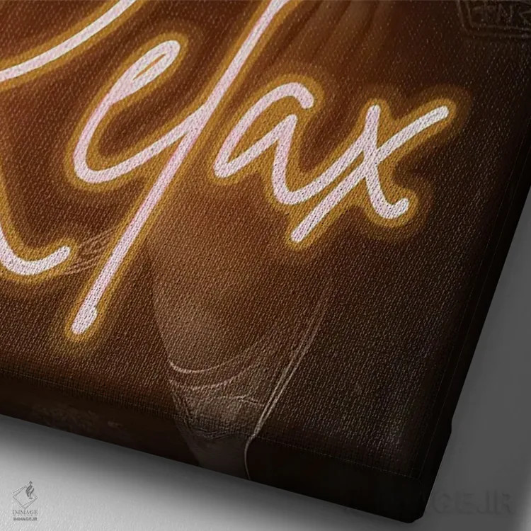 تابلو پرترهٔ ریلکس به سبک التقاطی اثر بونا فیدسا - نمای نزدیک بافت بوم