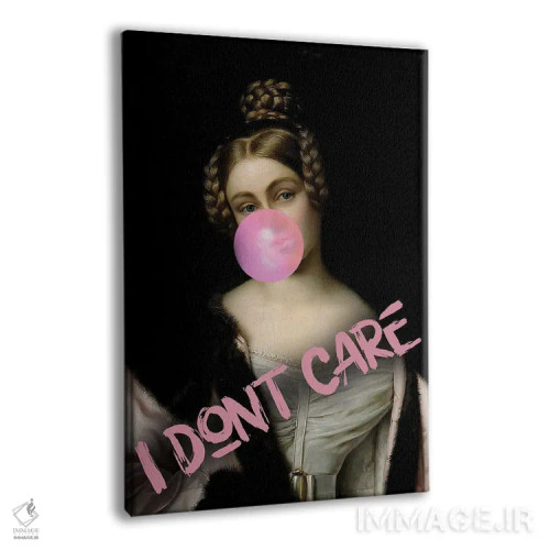 تابلو پرترهٔ وینتیج آدامس بادکنکی اثر بونا فیدسا - نمای پرسپکتیو محصول