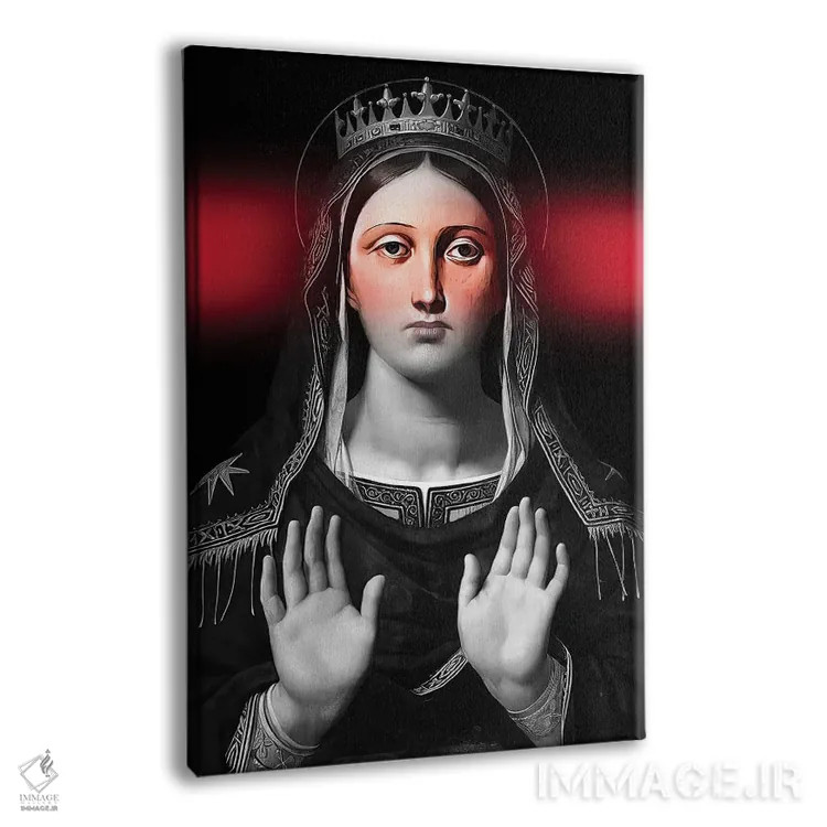 تابلو پرترهٔ ملکه به سبک سورئال اثر بونا فیدسا - نمای پرسپکتیو محصول