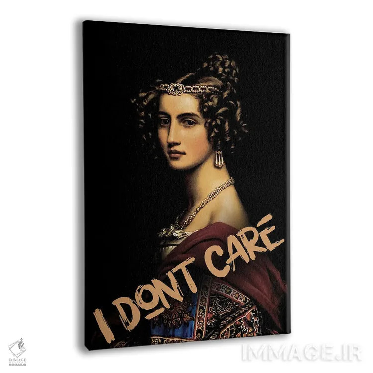 تابلو زن زیبا، برام مهم نیست اثر بونا فیدسا - نمای پرسپکتیو محصول