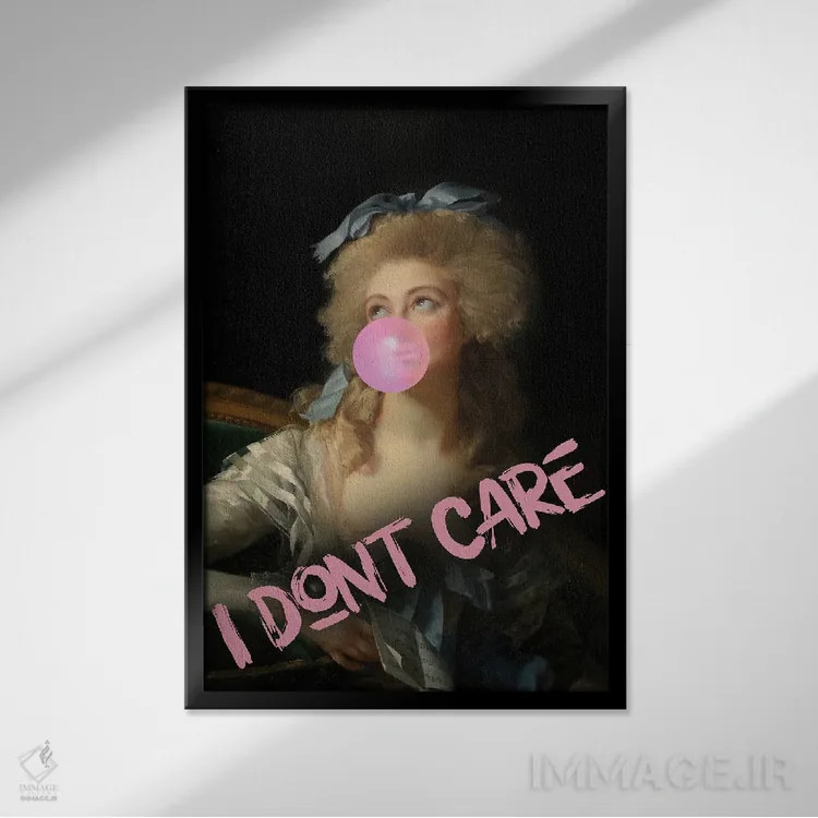 تابلو پرترهٔ وینتیج اثر بونا فیدسا - نمای قابدار مشکی