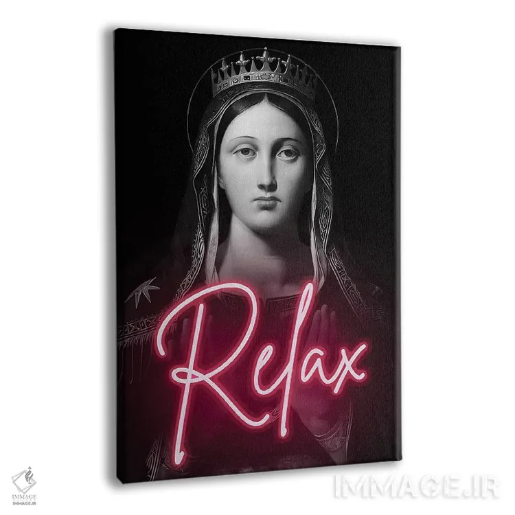 تابلو پرترهٔ دارک آکادمیا با نقلقول نئونی اثر بونا فیدسا - نمای پرسپکتیو محصول