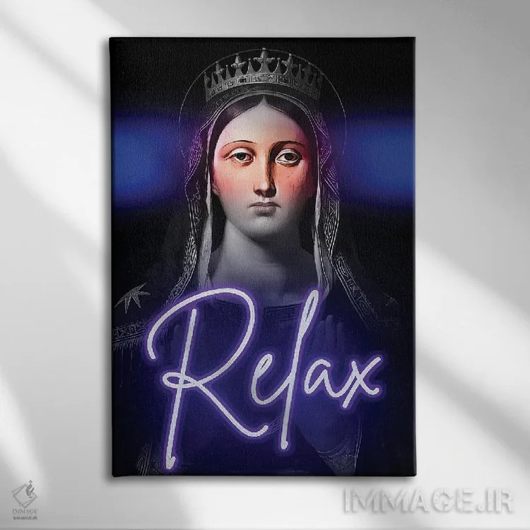 تابلو پرترهٔ نقلقول ماکسیمالیستی اثر بونا فیدسا - نمای روبهرو روی دیوار