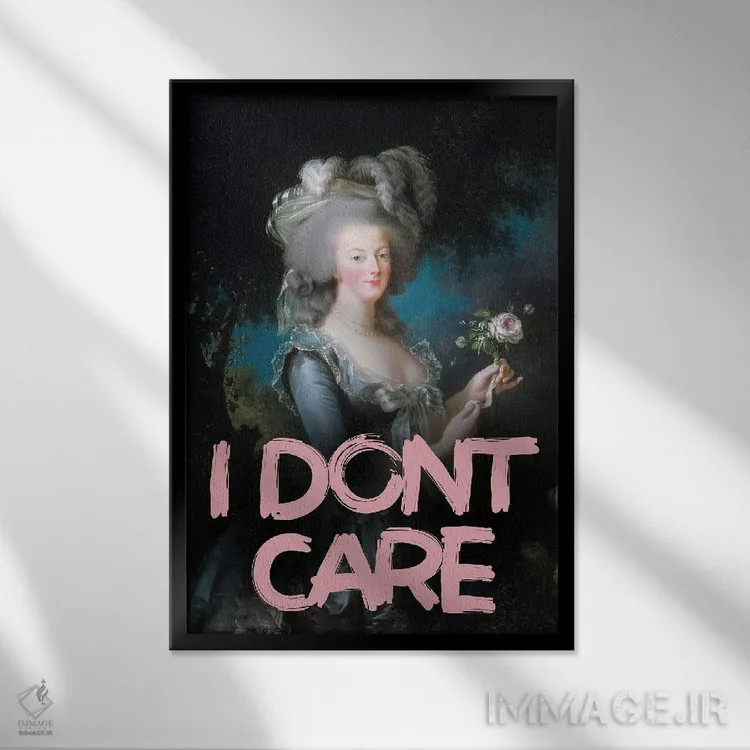 تابلو نقلقولهای ماری آنتوانت (شخصیت تاریخی) اثر بونا فیدسا - نمای قابدار مشکی