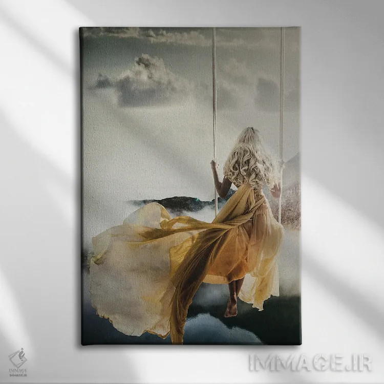 تابلو تنهایی قابل تقسیم نیست اثر بونا فیدسا - نمای روبهرو روی دیوار