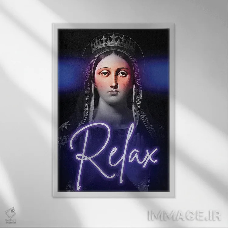 تابلو پرترهٔ نقلقول ماکسیمالیستی اثر بونا فیدسا - نمای قابدار سفید