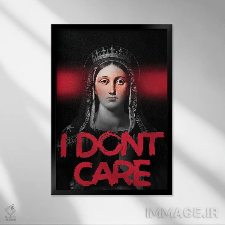 تابلو نقلقول قرمز التقاطی ملکه اثر بونا فیدسا - نمای قابدار مشکی