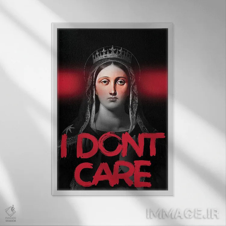 تابلو نقلقول قرمز التقاطی ملکه اثر بونا فیدسا - نمای قابدار سفید