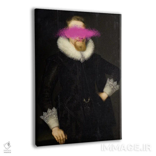 تابلو کلاژهای سورئال از پرترههای رنسانسی اثر بونا فیدسا - نمای پرسپکتیو محصول