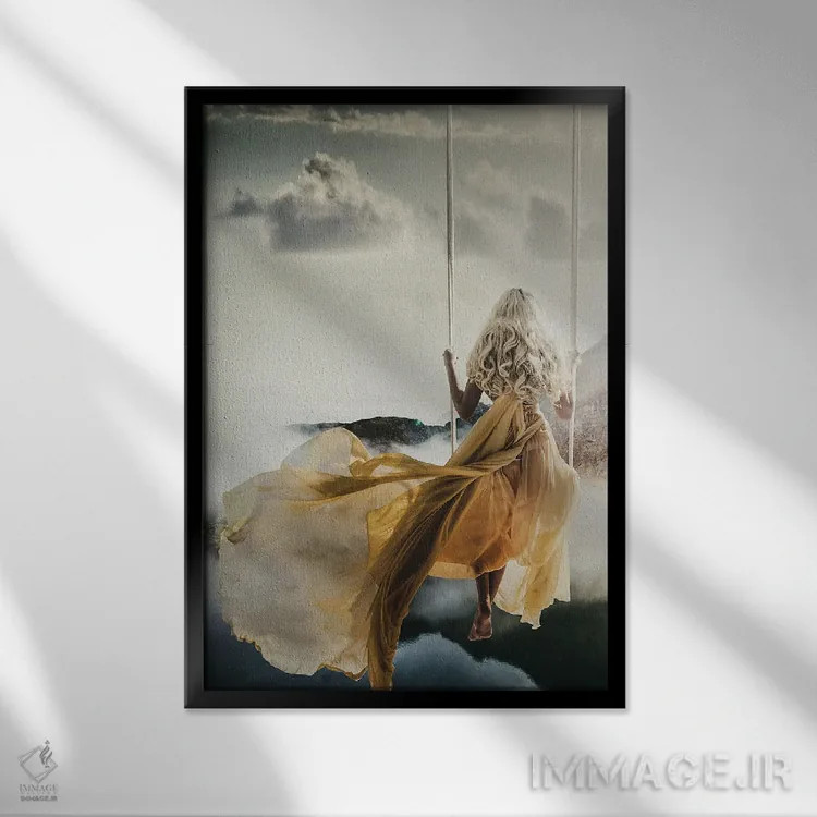 تابلو تنهایی قابل تقسیم نیست اثر بونا فیدسا - نمای قابدار مشکی