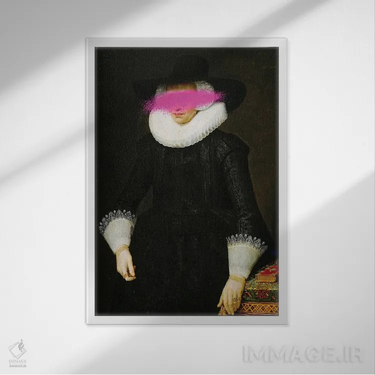 تابلو پرترههای رنسانسی سورئال با لمس باروک اثر بونا فیدسا - نمای قابدار سفید