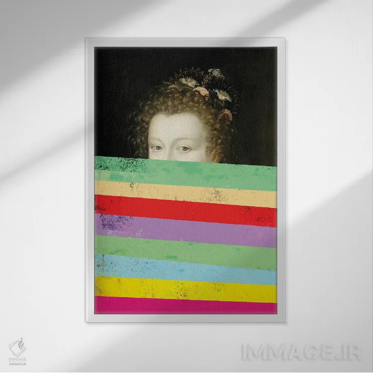 تابلو پرترههای سورئالیستی با تأثیر باروک اثر بونا فیدسا - نمای قابدار سفید