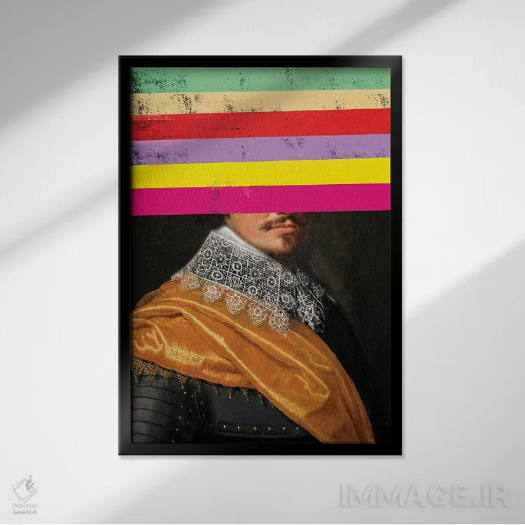 تابلو هنر باروک و رنسانس به شکل سورئالیستی اثر بونا فیدسا - نمای قابدار مشکی