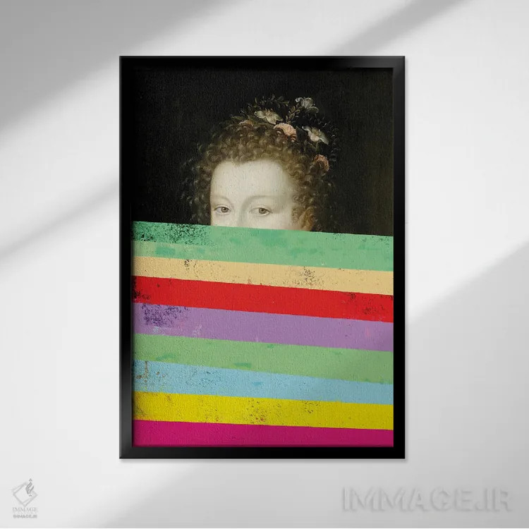 تابلو پرترههای سورئالیستی با تأثیر باروک اثر بونا فیدسا - نمای قابدار مشکی