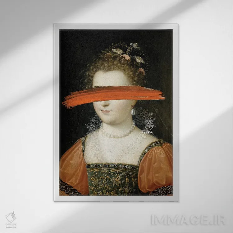 تابلو هنر رنسانس با چاشنی سورئال اثر بونا فیدسا - نمای قابدار سفید