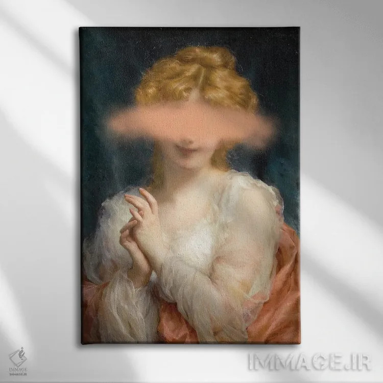 تابلو پرترهنگاری رنسانس باروک سورئالیستی اثر بونا فیدسا - نمای روبهرو روی دیوار