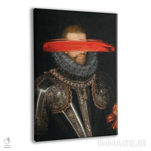 تابلو پرترههای رنسانسی با عناصر سورئالیستی اثر بونا فیدسا - نمای پرسپکتیو محصول