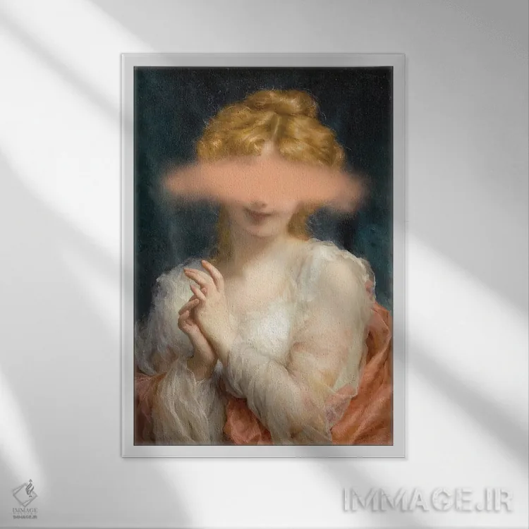 تابلو پرترهنگاری رنسانس باروک سورئالیستی اثر بونا فیدسا - نمای قابدار سفید