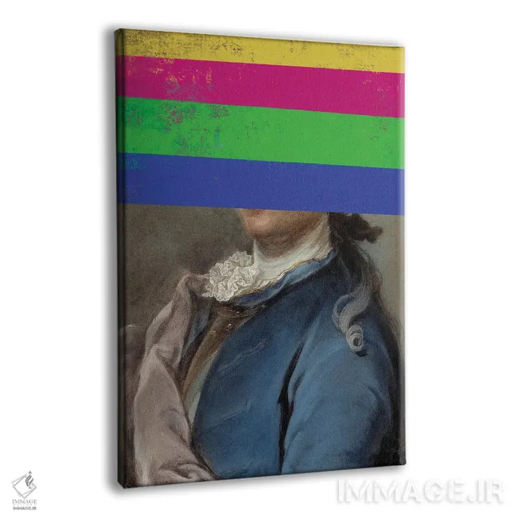 تابلو پرترههای رنسانسی با لبهای سورئالیستی اثر بونا فیدسا - نمای پرسپکتیو محصول