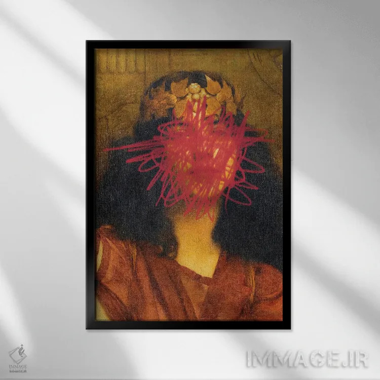 تابلو شاهکارهای رنسانس باروک سورئالیستی اثر بونا فیدسا - نمای قابدار مشکی