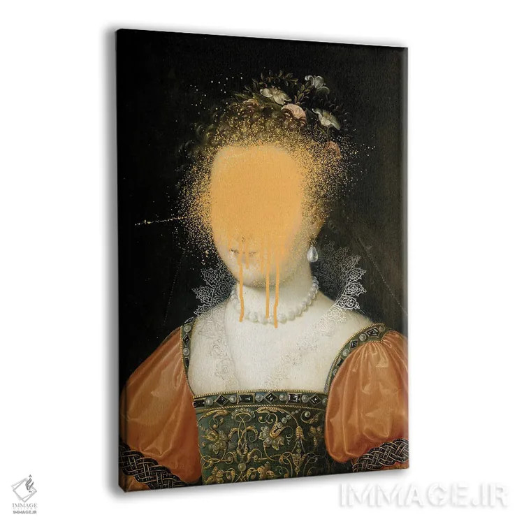 تابلو هنر رنسانس با عناصر سورئالیستی و لمس باروک اثر بونا فیدسا - نمای پرسپکتیو محصول