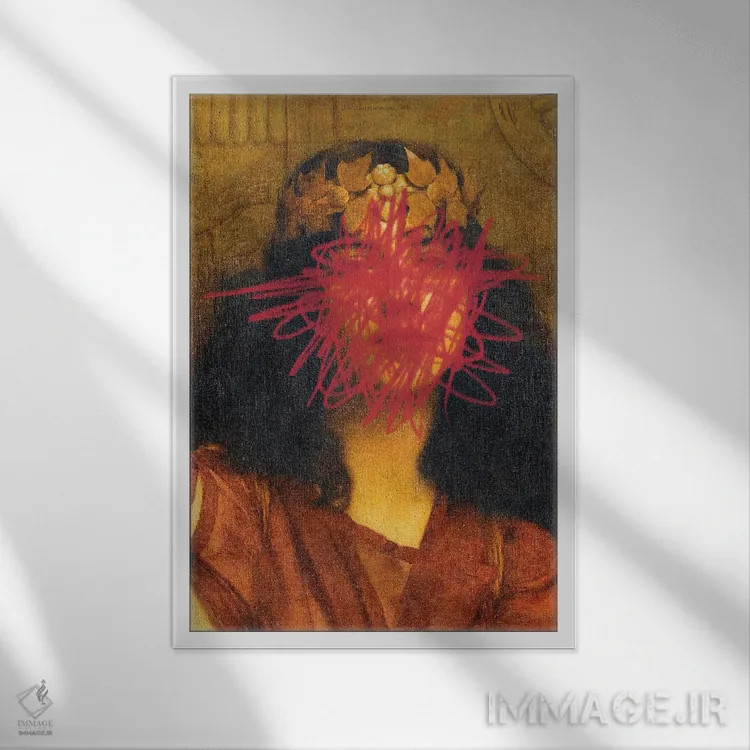 تابلو شاهکارهای رنسانس باروک سورئالیستی اثر بونا فیدسا - نمای قابدار سفید