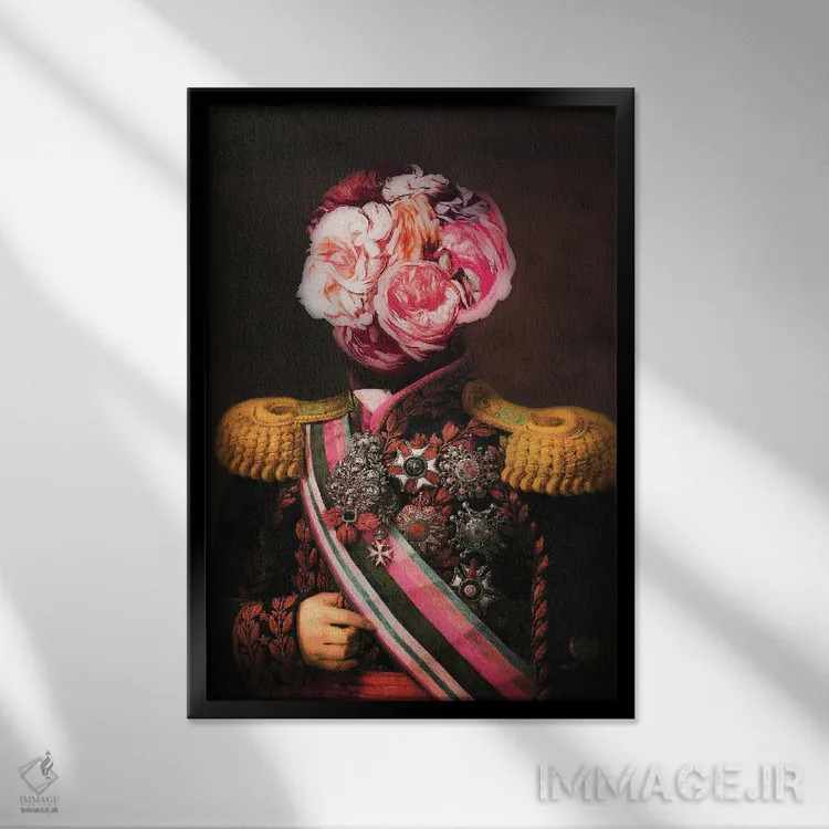 تابلو صلح از جنگ نیرومندتر است اثر بونا فیدسا - نمای قابدار مشکی