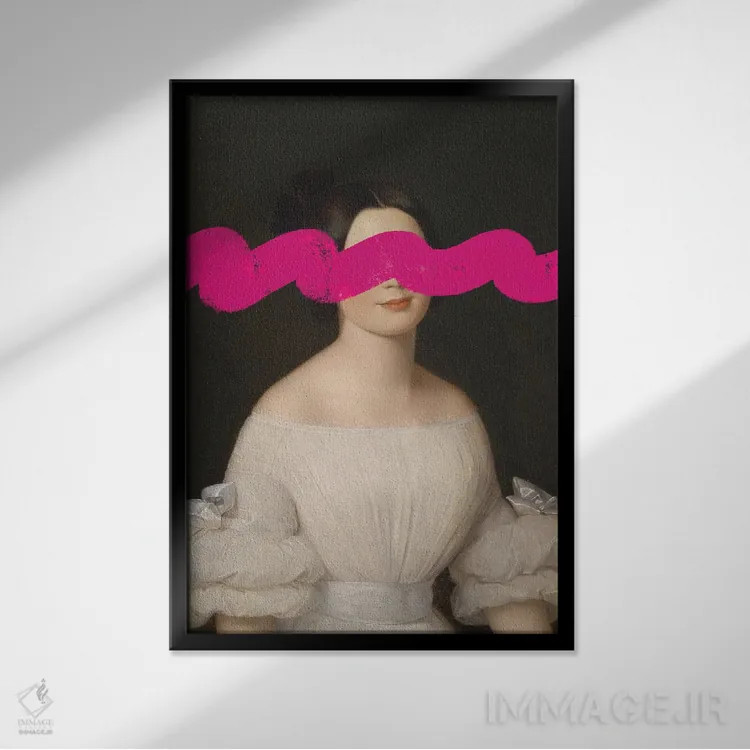 تابلو هنر رنسانس با عناصر سورئالیستی و باروک اثر بونا فیدسا - نمای قابدار مشکی