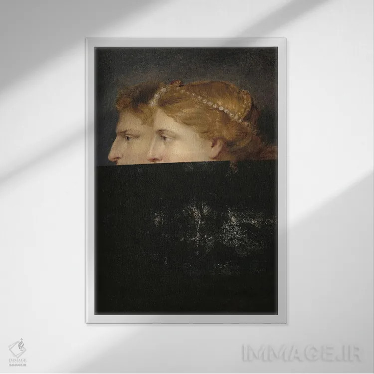 تابلو هنر باروک و رنسانس با بیانی سورئالیستی اثر بونا فیدسا - نمای قابدار سفید