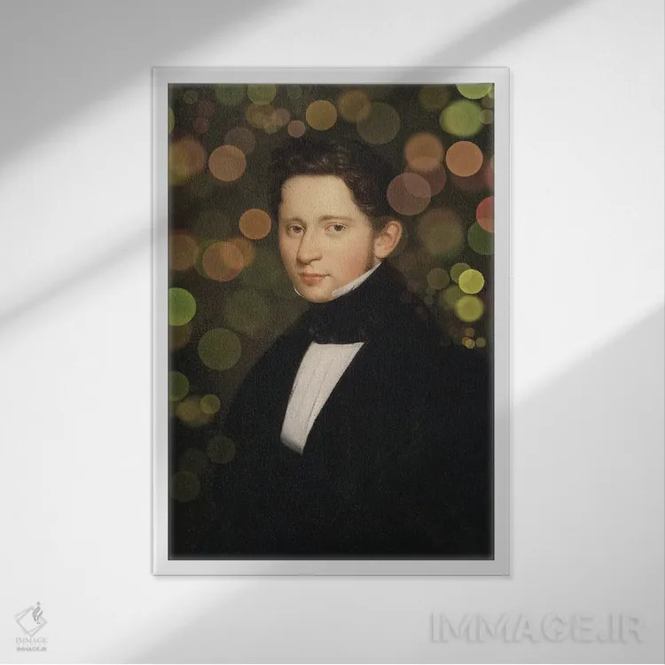 تابلو آثار هنری باروک و رنسانس سورئالیستی در قالب پرتره اثر بونا فیدسا - نمای قابدار سفید