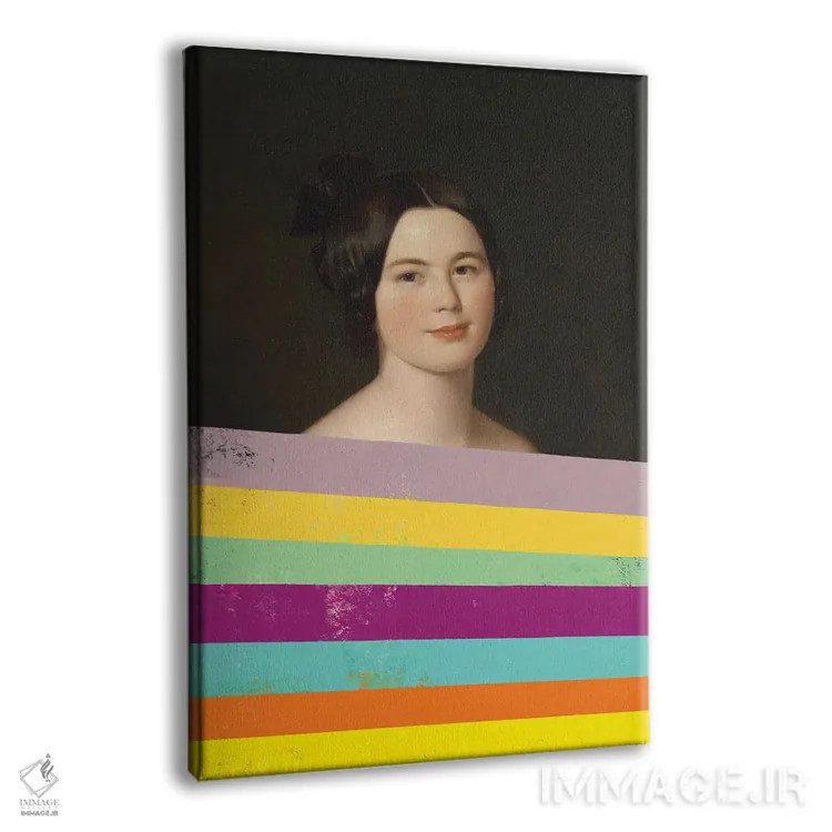 تابلو هنر رنسانس سورئالیستی با تأثیر باروک و تکنیک کلاژ اثر بونا فیدسا - نمای پرسپکتیو محصول