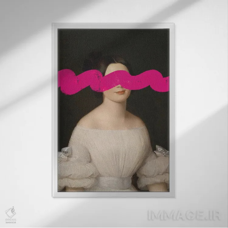 تابلو هنر رنسانس با عناصر سورئالیستی و باروک اثر بونا فیدسا - نمای قابدار سفید